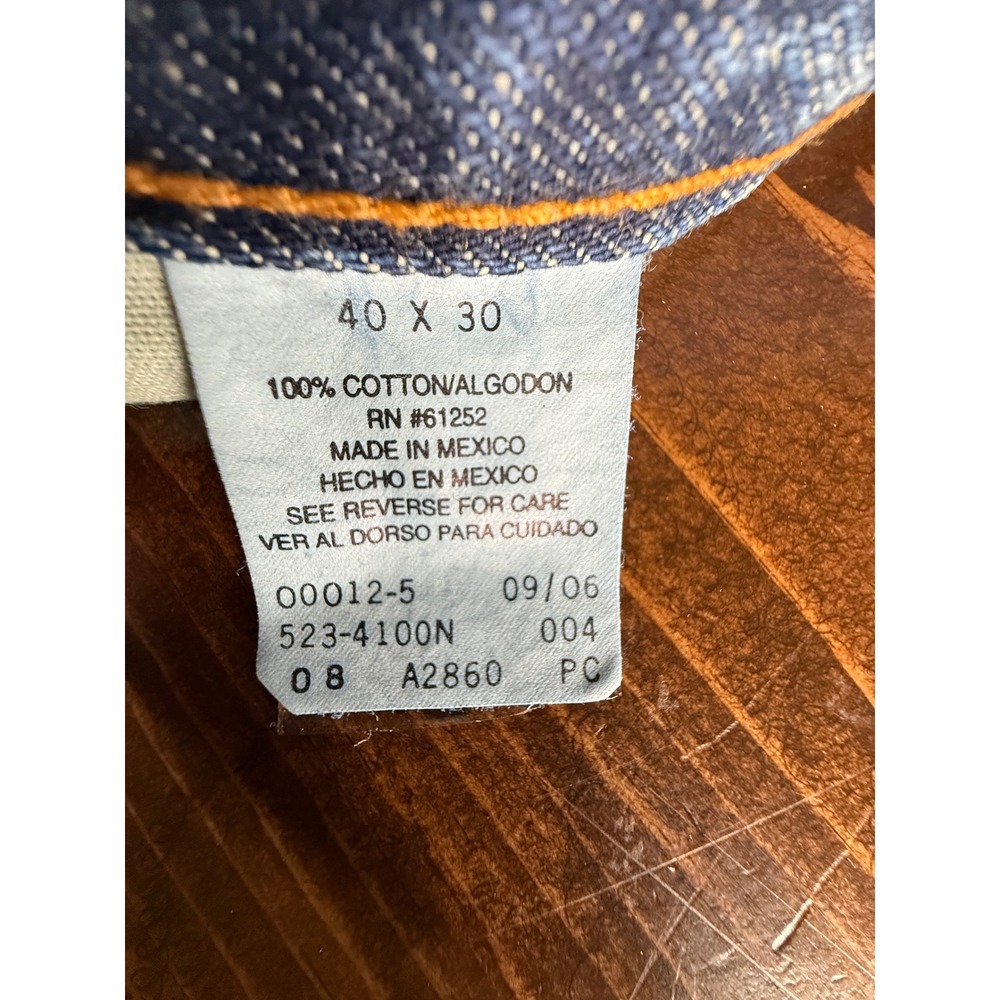 Arizona Jean Co Mens Relaxed Fit Blue Denim Jeans Medium Wash 40x30 523-4100N - Picture 7 of 11
